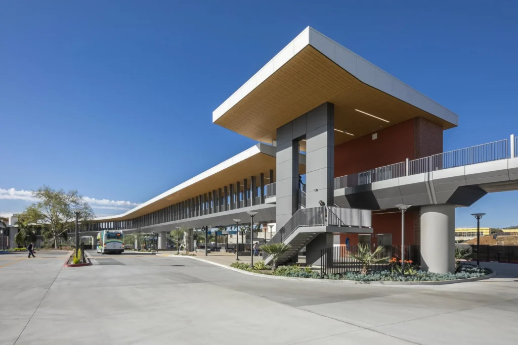 Mt. SAC – Pedestrian Bridge & Gateway Parking Structure & Temple Green Corridor by HPI Architecture